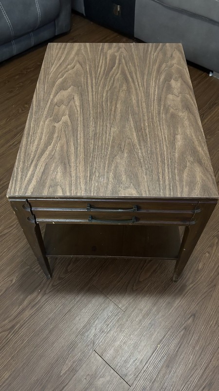 Mersman 31-22 Mid Century Walnut 2 Tier End Tables 1 Drawer 1960's Nice gallery