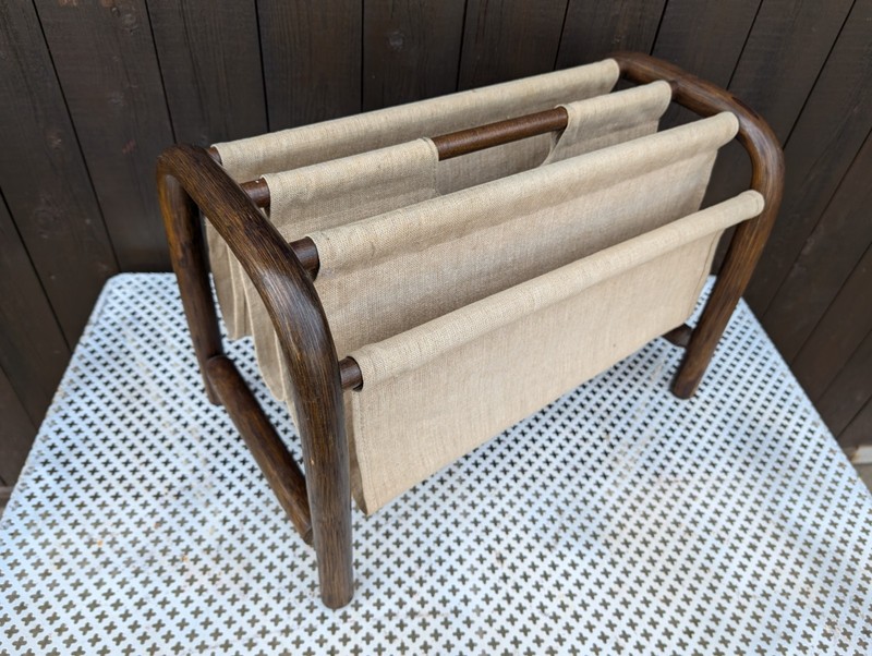 60s Newspaper Stand Vintage Table Retro Side Table Bamboo Table gallery