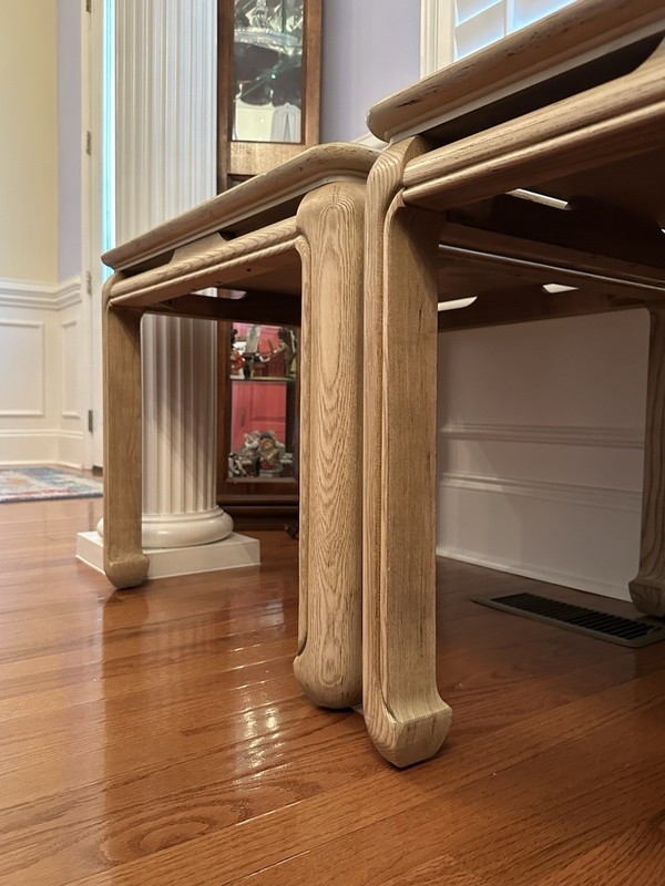 Lane Ming Style End / Side Table Pair