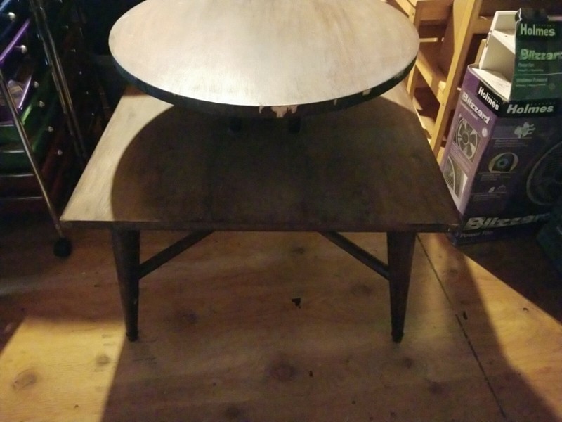 Imperial Mahogany "square & round" Tier Table gallery
