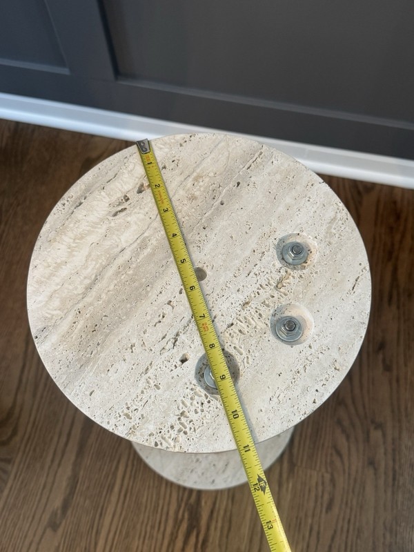 VTG Postmodern Mid Century Marble Side Table Stone International S.P.A Italy gallery