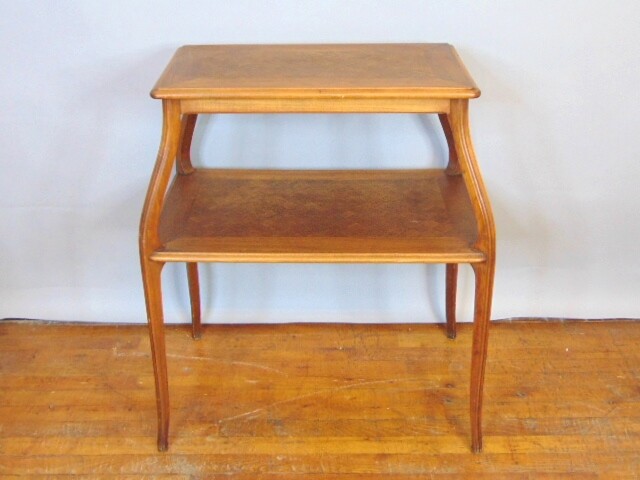 Vintage Antique Two Level Dinning Area Side Table