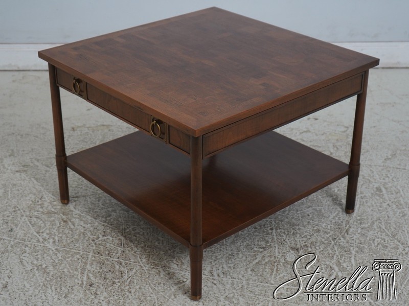LF70943: Pair JOHN STUART Mid Century Modern Walnut End Tables gallery