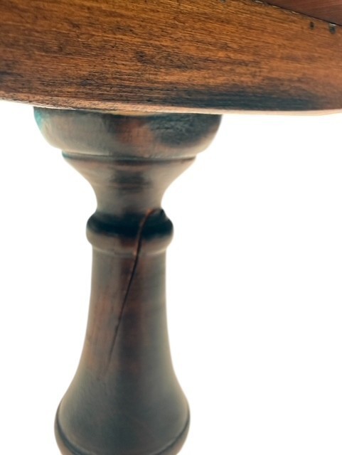 Vintage Mahogany Georgian Style Wine Table Petite Tripod Accent Stand gallery
