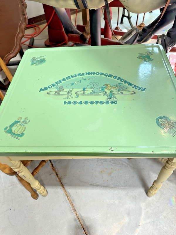 Vintage Child’s Enamel Metal Table gallery