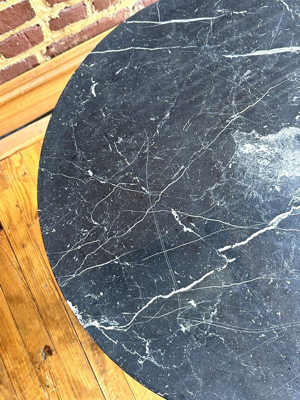 Helikon Mid Century Modern Marble & Steel 1980s Occasional or End Table gallery