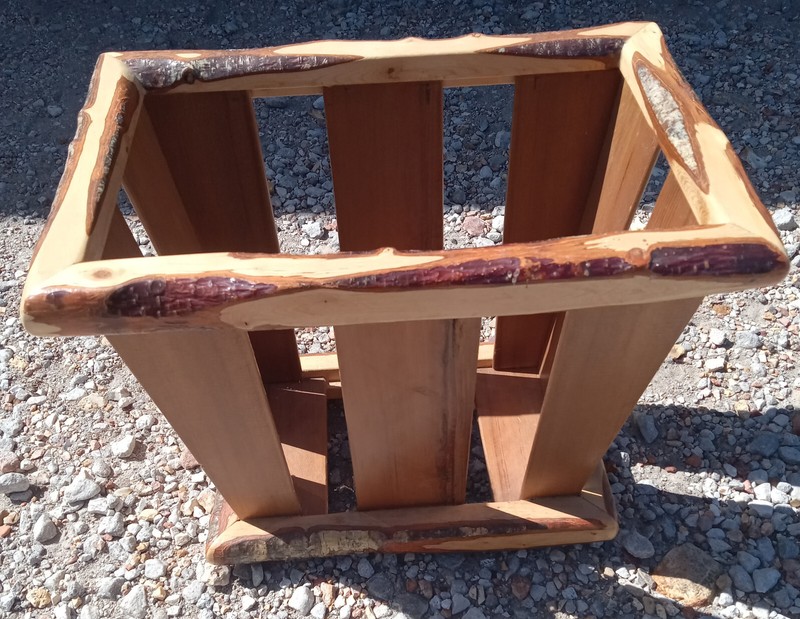 Live Edge Cedar Wastebasket