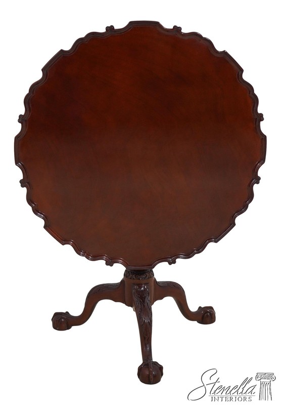 L57373: KINDEL Winterthur Collection Mahogany Philadelphia Tilt Top Table