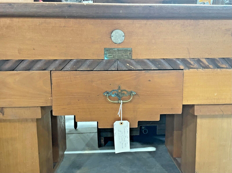 Maple Art Deco Butcher Block Table w/ Drawer gallery