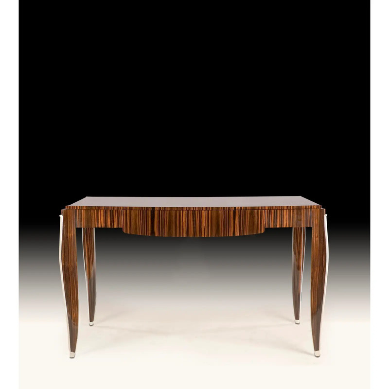 French Art Deco Macassar Ebony Émile-Jacques Ruhlmann Style Writing Table – Desk