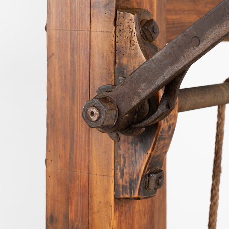 Antique Grain Lift Rustic Display Table, Denmark circa 1900 gallery