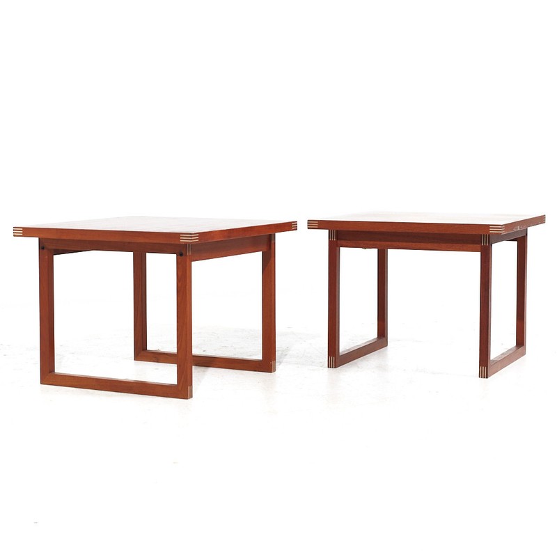 Rud Thygesen for Heltborg Møbler Mid Century Danish Teak Side Tables - Pair gallery