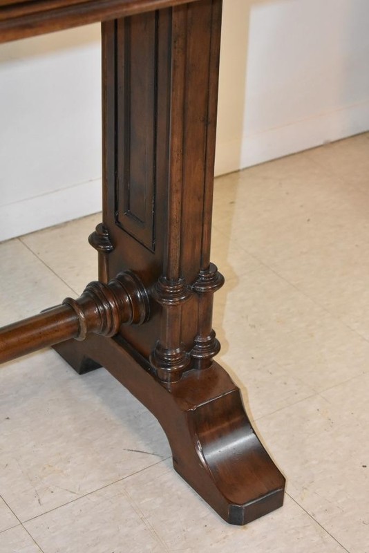 Baker Furniture Walnut Adjustable Tiered Sofa Serving Table gallery