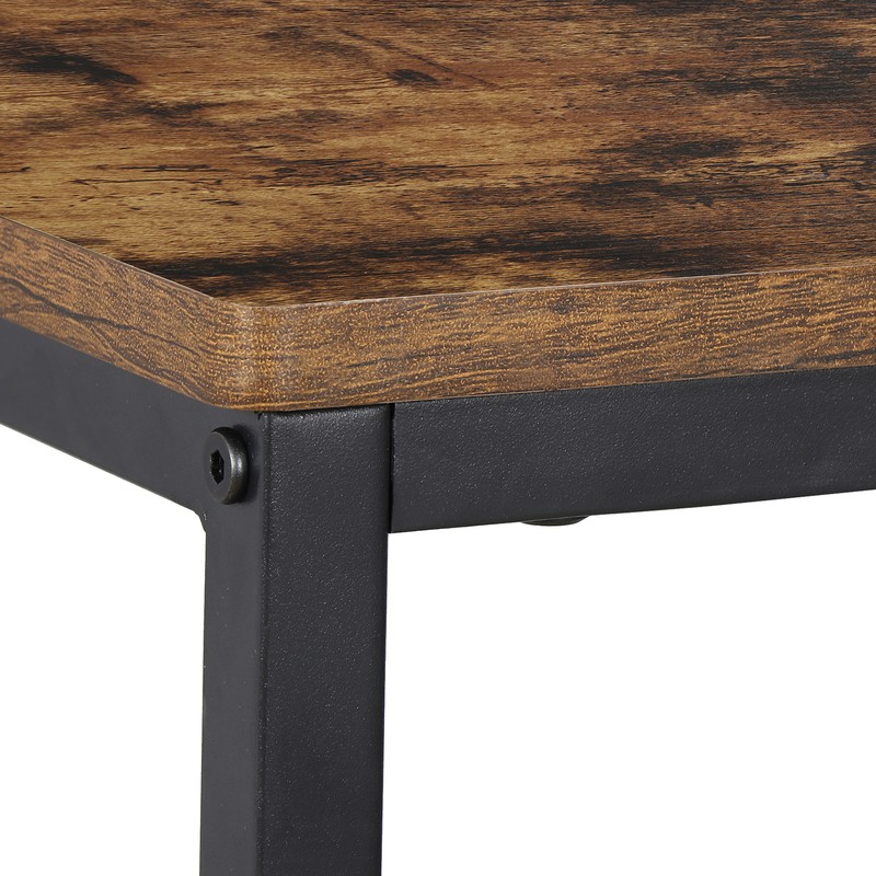 Set of 2 C Shaped End Table Wide Couch Tables Side Table TV Tray for Living Room gallery