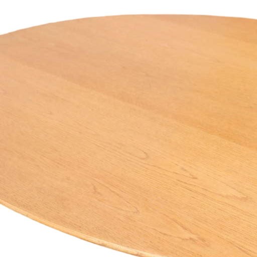 Florence Knoll Oak and Re-Chromed Steel Base Dining or Conference Table gallery