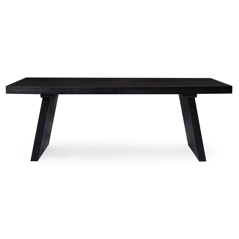 Maven Lane Marcella Wood Coffee Table, Contemporary Accent Table, Aged Black gallery