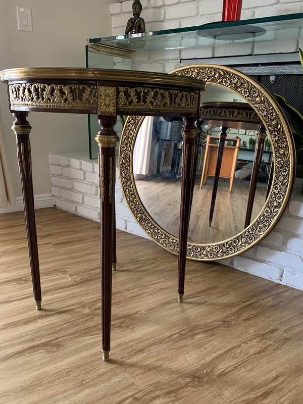 French Louis XVI Style Mahogany Solid Bronze Mount gallery