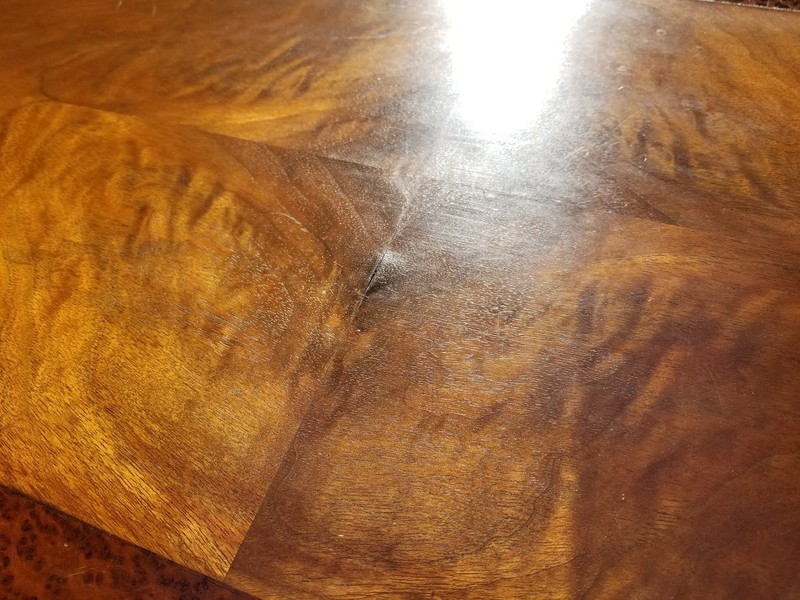 Antique Mahogany & Burl English Barley Twist Parlor Table Exceptional FREE SHIP gallery