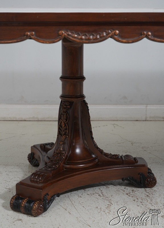LF62863: Large Regency Italian Style Double Pedestal Dining Table gallery