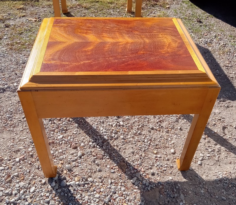 Mid Century Maple & Burl Elm End Table by Hekman ( 1 table) (ET545) gallery