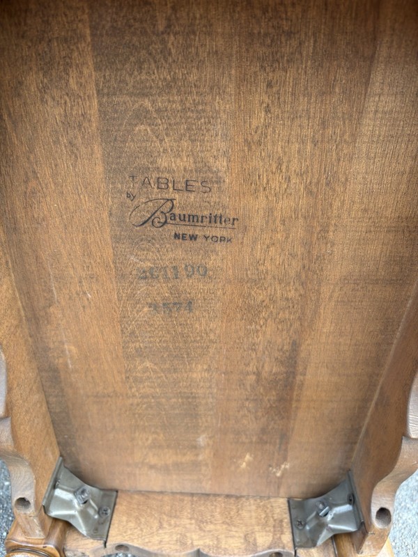 Pair 2 Baumritter Ethan Allen Mid Century Maple Magazine Rack End Table 2574 gallery