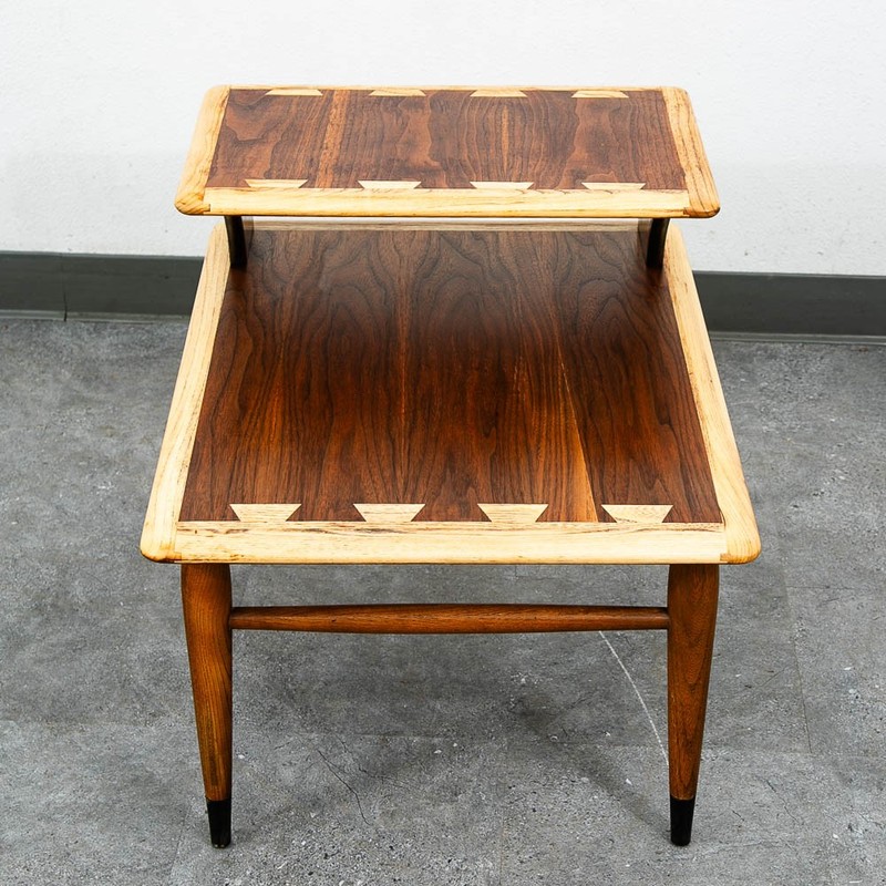 Mid Century Modern End Table Side Nightstand Lane Acclaim Restored Step Up MCM gallery