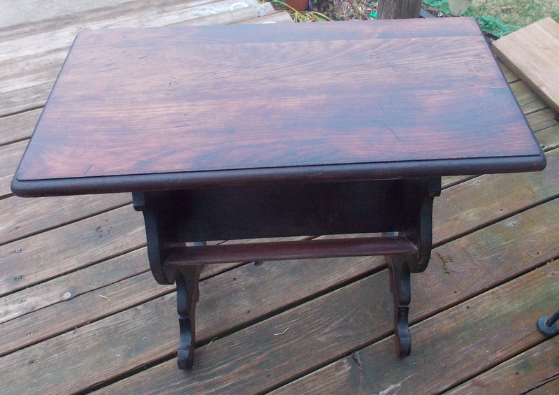 Mahogany Bookshelf End Table / Side Table (BST-1)