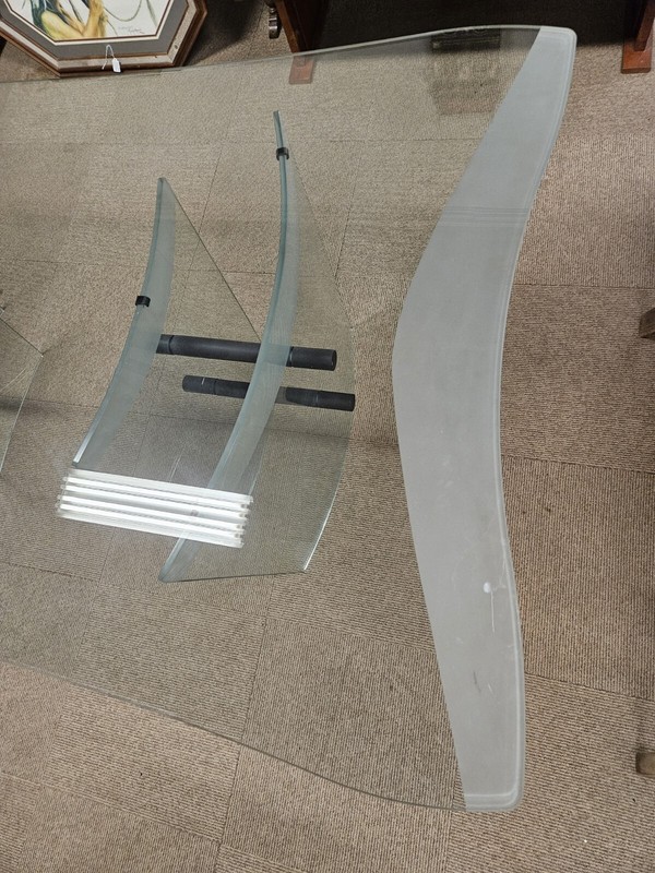 Designer Vintage Glass Table gallery