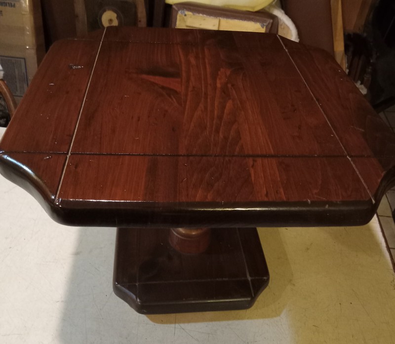 Mid Century Old Tavern Pine Pier Table / Side Table (RP-PT-37) gallery