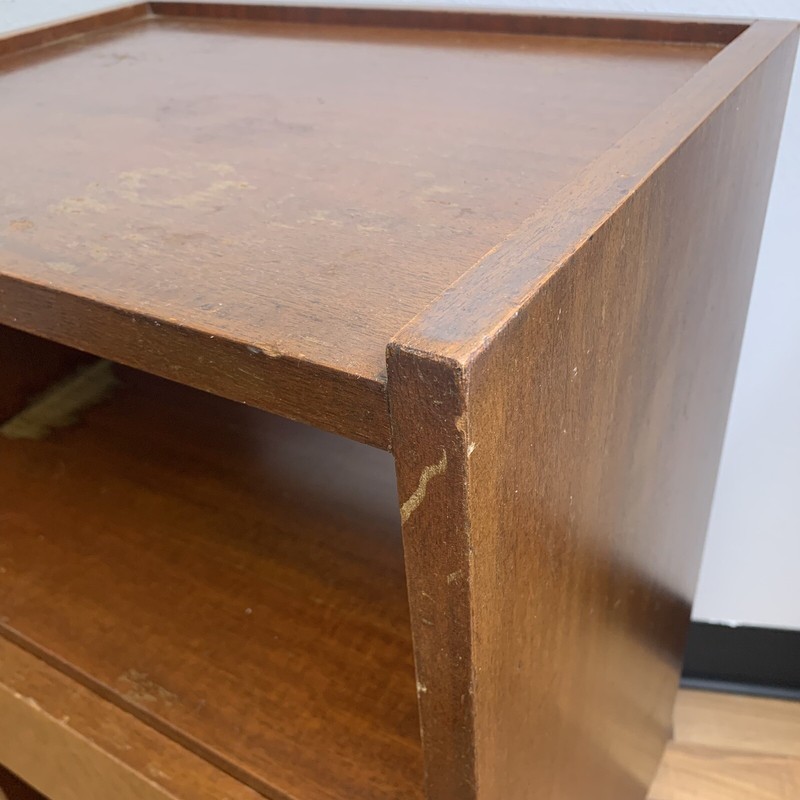 VTG 1950s Mid-Century Modern RWAY Solid Mahogany Wood 29" Side End Accent Table gallery