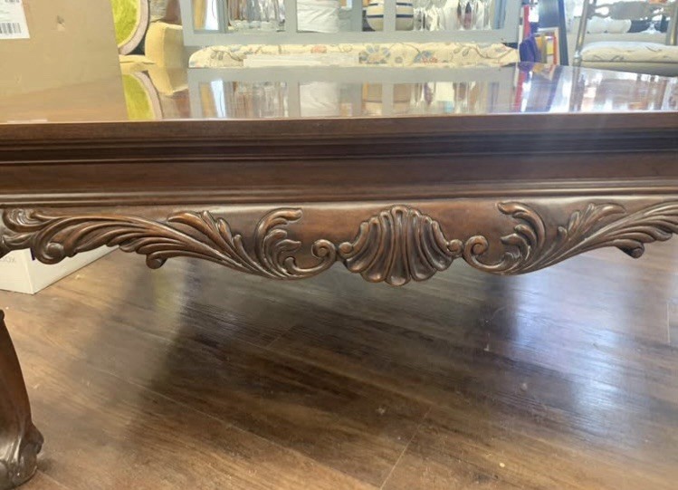 Drexel Heritage Heirloom coffee table square design mahogany wood construction gallery