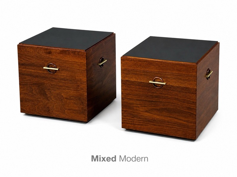 Refinished Walnut Lane End Tables - A Pair