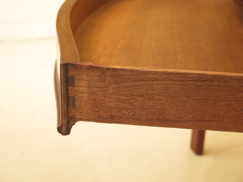 46984EC: SAYBOLT CLELAND Chippendale Mahogany 1 Drawer Console Table gallery