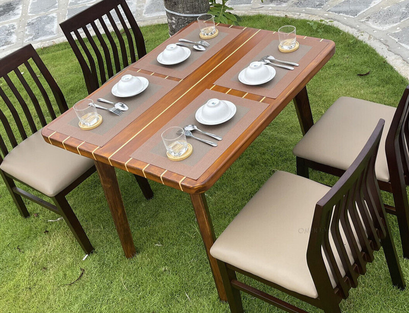 Nautical Dining & Kitchen Table 40" Cedar Wood Chris Craft Deck Style Furniture gallery