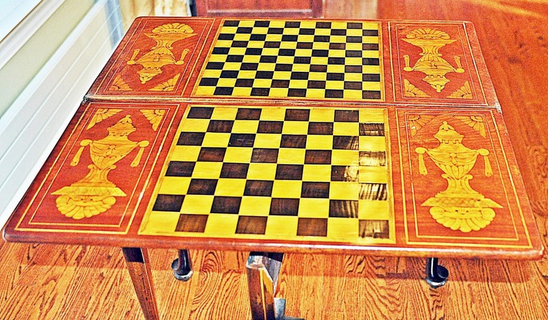 Late 18th Century Dutch Triple Fliptop Game Table Desk gallery