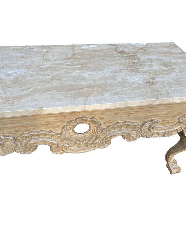 64958 Quality Marble Top Console Hall Table Sideboard Server gallery