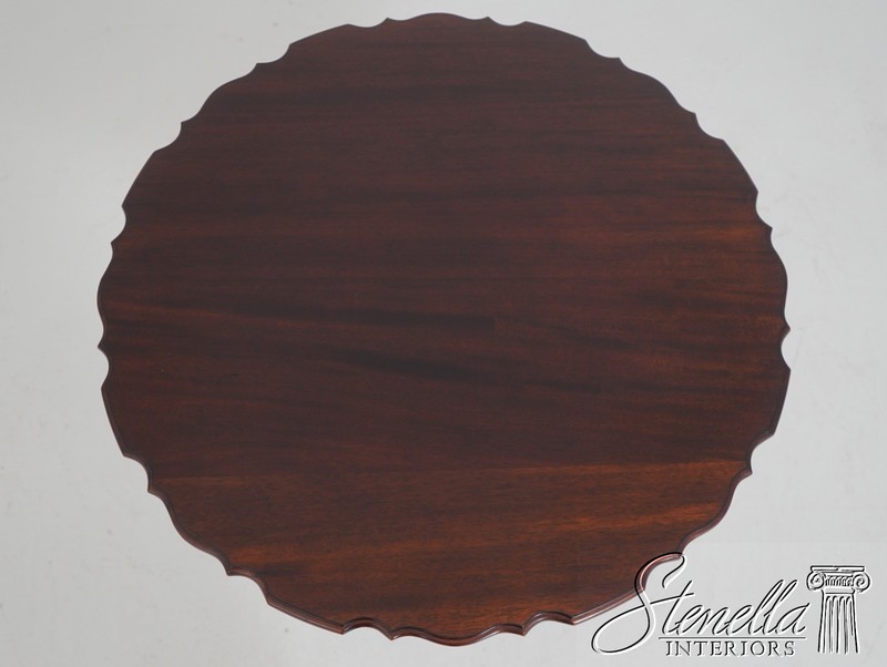 71129: STICKLEY Pedestal Base Mahogany Lamp Table gallery