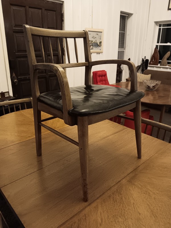 Heritage Henredon Teak Dining Table & 6 Chairs MCM Vintage Frank Lloyd Wright gallery