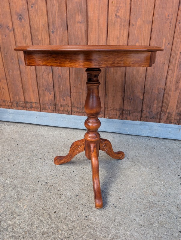 Vintage Blumenbank 50s Garden Flower Table Mid Century 60s Side Table Wood 3 gallery