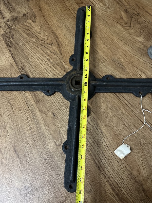 Antique Cast Iron Table Base Bistro Bar Repurpose Steampunk gallery
