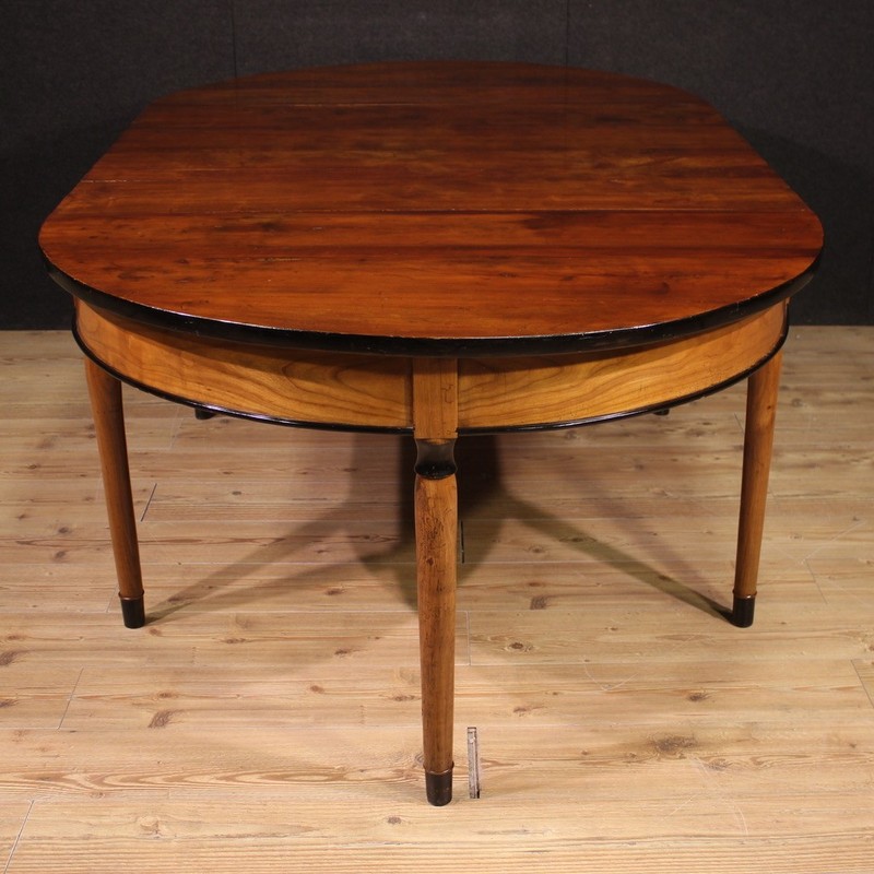 Extendable table antique style furniture console wood vintage 20th century gallery