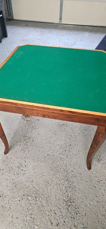 Italian Inlaid Wood Multi Game Table with Roulette, Checkers Chess and Backammon gallery