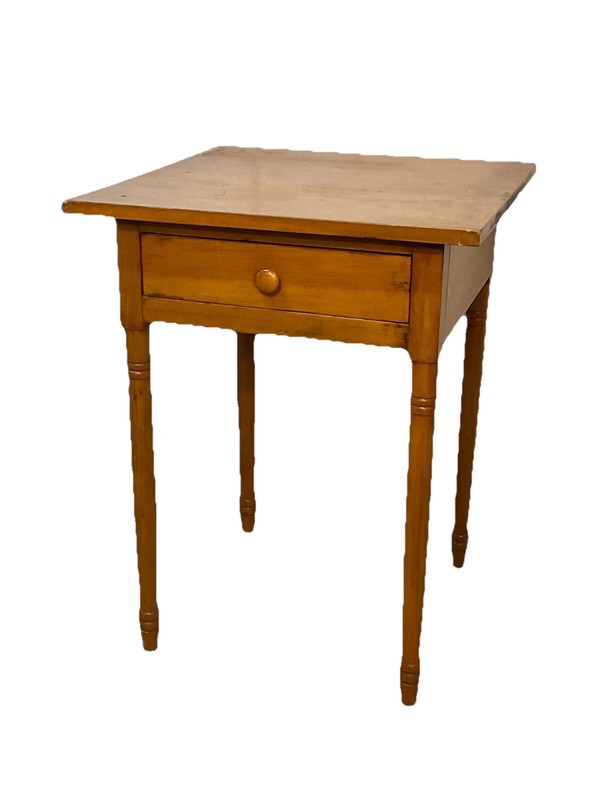 antique night stand Table work sewing sheraton Softwood