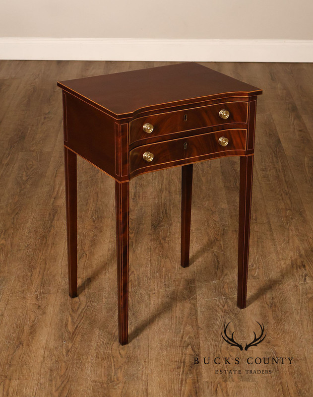 Stickley Colonial Williamsburg Mahogany Inlaid Federal Style End Table gallery