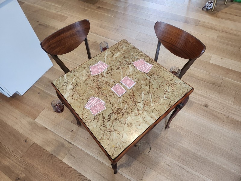“JAY” Folding Bridge Table Patented M. Ltd. London S.W.I.