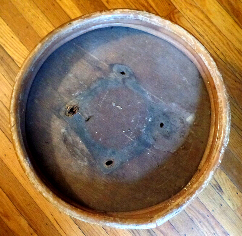 Antique Vintage Light Bamboo Round Small Table without Glass Top gallery