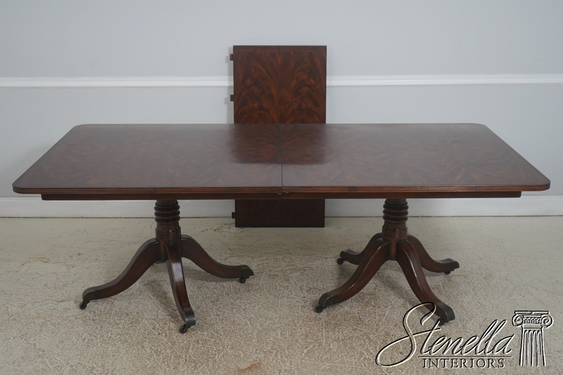 L73193: THEODORE ALEXANDER Double Pedestal Mahogany Dining Table gallery