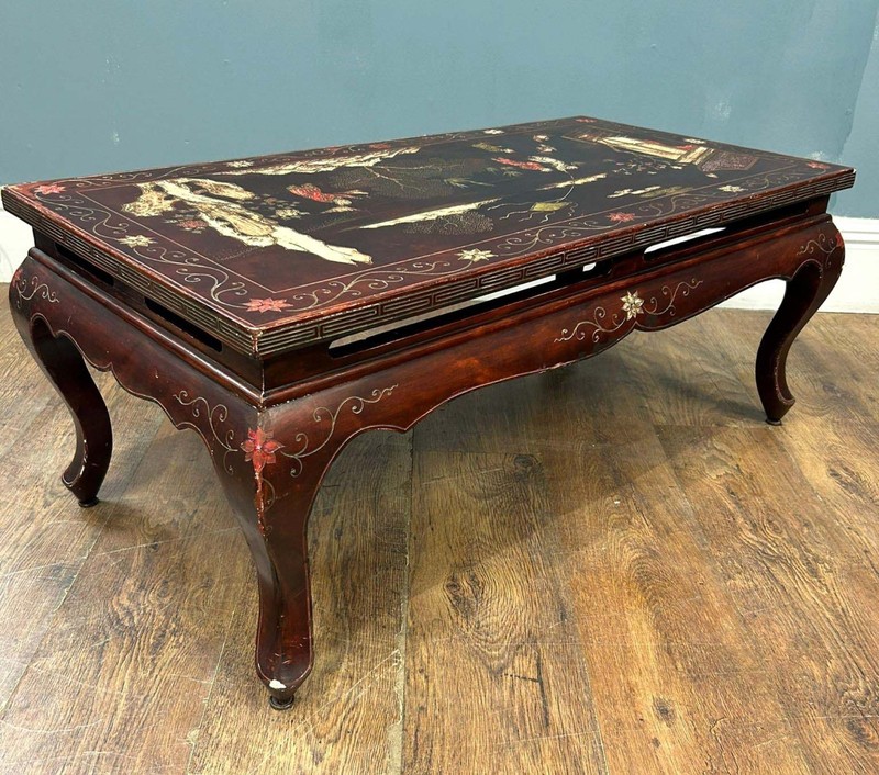 Chinese Lacquered Coffee Table Chinoiserie gallery