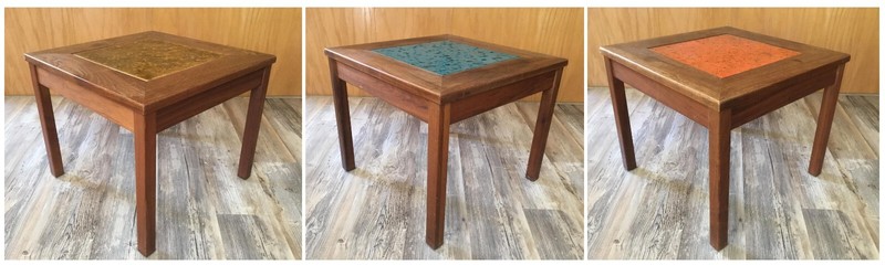 John Keal For Brown Saltman CONSTELLATION Copper Tile Side Table Price EACH