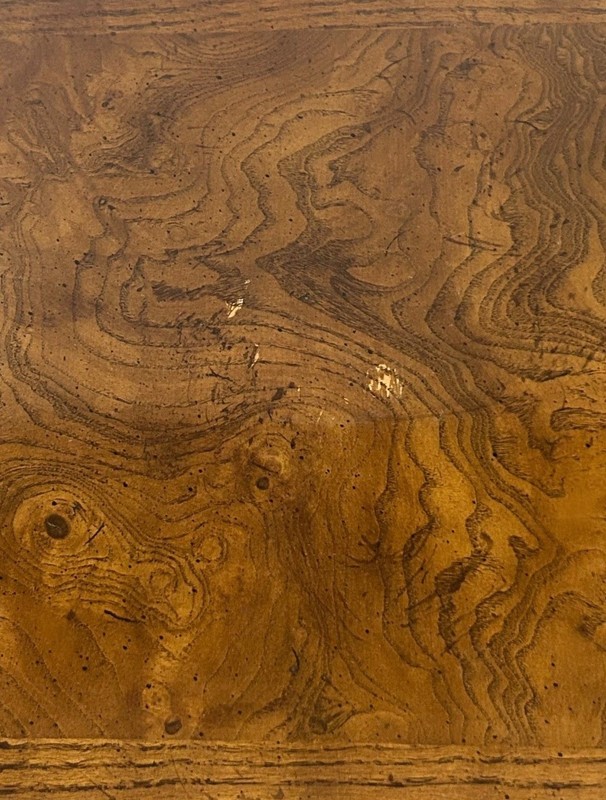 Henredon Burl Oak French-Influenced Square Side Table gallery